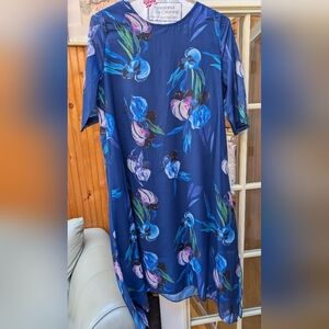 Elegant Floral Long Sleeve Dress